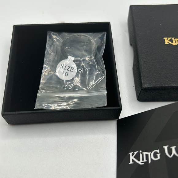 King Will 8mm Black/Silver Spinner Stainless Steel Ring Fidget Ring Anxiety Ring - Picture 4 of 6